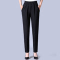 ✅👖【XL-5XL】Pantaloni mărime mare pentru femei de vârstă mijlocie și în vârstă, pantaloni drepți, lejeri, casual, slim【45-87.5kg】