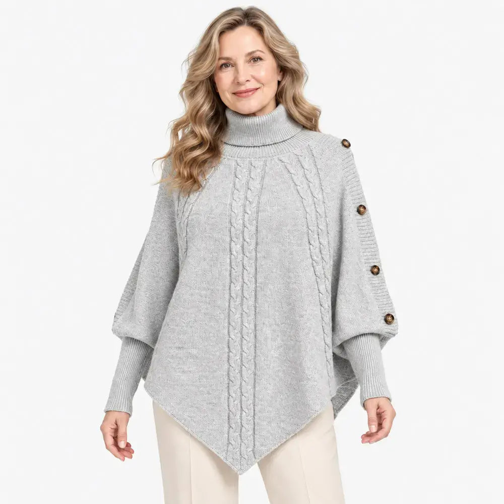 【S-3XL】Hitul sezonului rece! Pelerină tricotată, călduroasă și confortabilă, care ascunde ușor micile imperfecțiuni ale siluetei. ✨