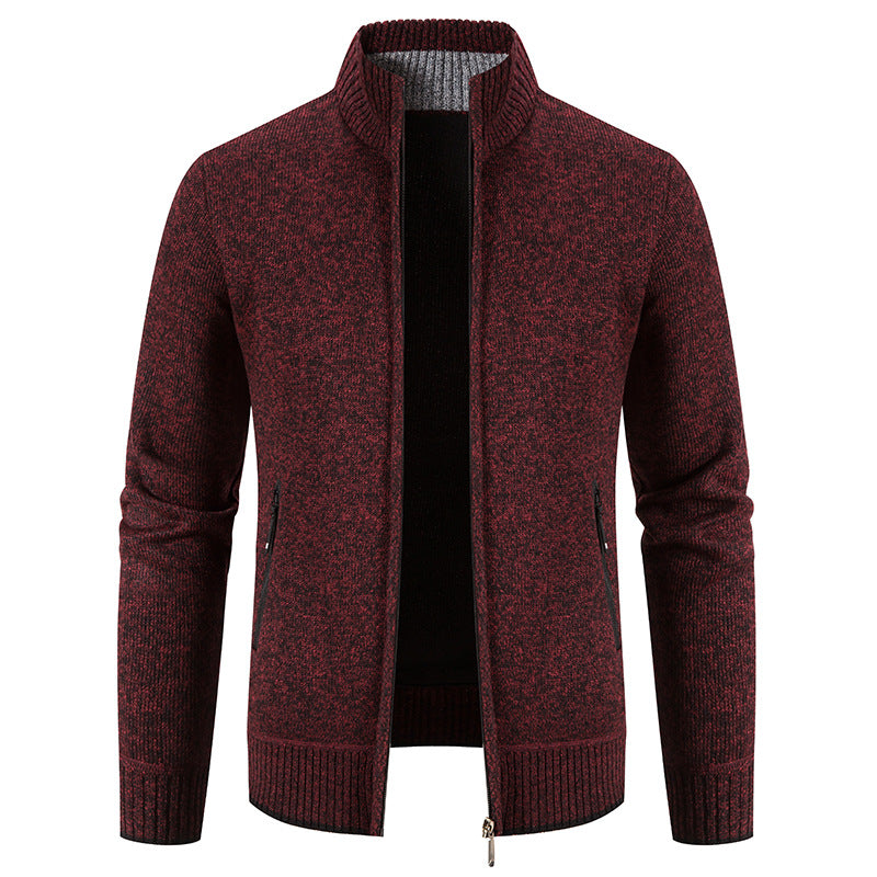 ❄️⛄️【M-3XL】Pulover bărbătesc casual din polar, cu fermoar