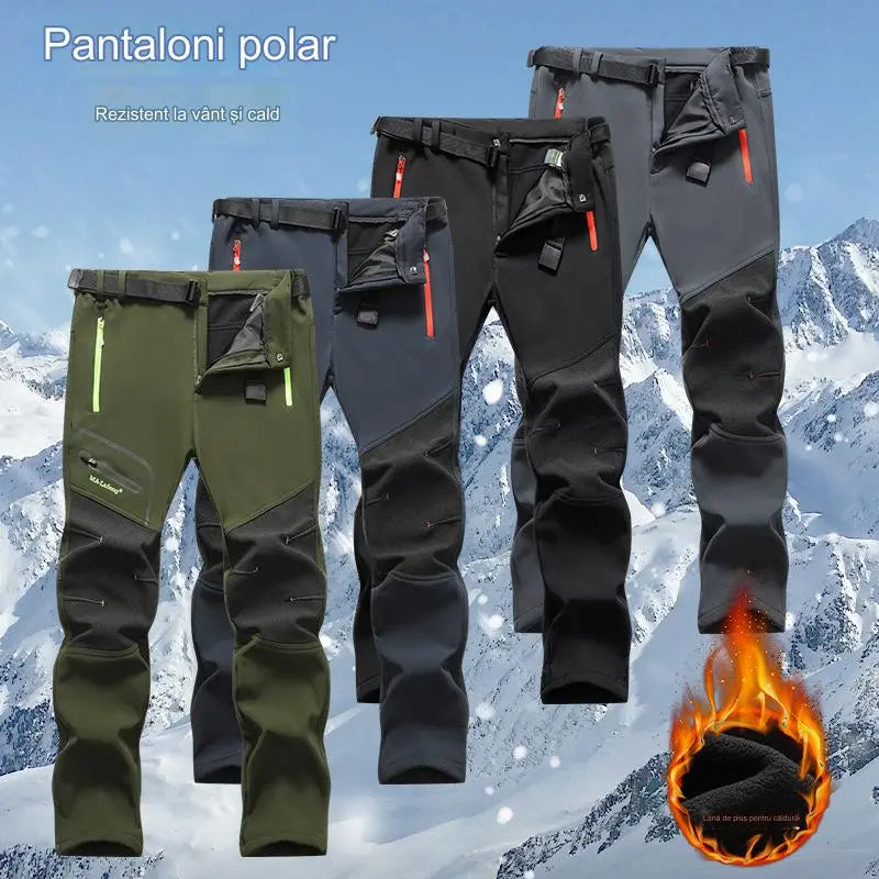 【Versiune îmbunătățită】Pantaloni casual noi pentru bărbați, impermeabili și călduroși pentru toamna și iarna