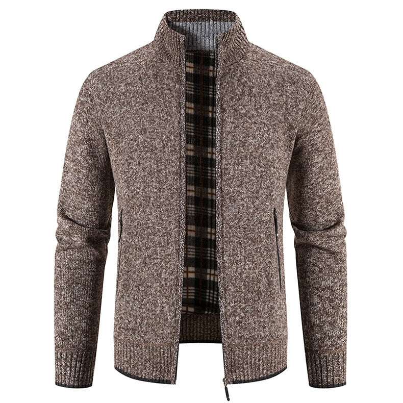 ❄️⛄️【M-3XL】Pulover bărbătesc casual din polar, cu fermoar